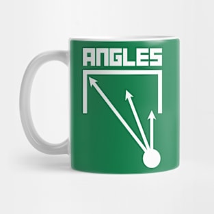 Football Striker check your Angles Mug